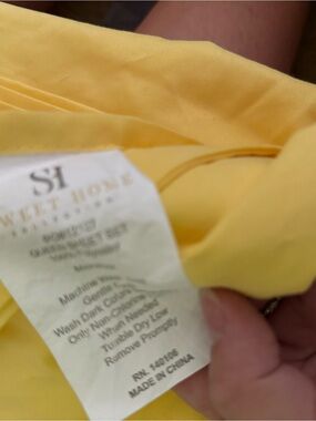 Sweet Home Collections Yellow sheet set- Sunny Yellow - fits double or queen